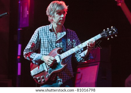 SANTA ANA, CA - JULY 14: Eric Johnson, Austin based guitarist plays to a packed house at the Galaxy Theatre in Santa Ana, CA on July 14, 2011.