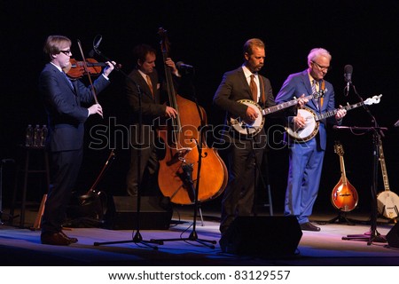 COSTA MESA, CA - AUGUST 18: Steve Martin & the Steep Canyon Rangers play a sold out show at Segerstrom Hall on August 18, 2011 in Costa Mesa, California.