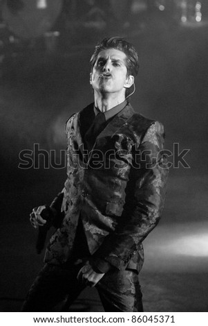 LOS ANGELES, CA - OCTOBER 04:  Jane\'s Addiction play a sold out show to fans at the Ford Amphitheatre on October 4, 2011 in Los Angeles, California.