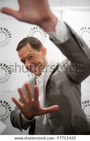 BEVERLY HILLS, CA - MARCH 12: Jon Cryer goofs around with us at Paley Fest 2012 at the Saban Theatre on March 12, 2012 in Beverly Hills, California.