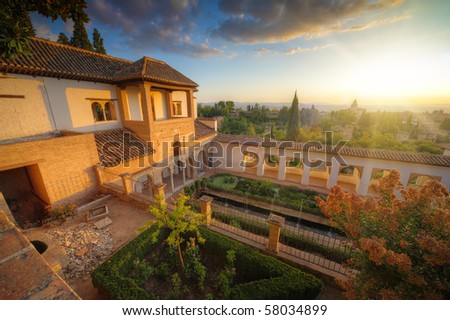 stock photo : Alhambra palace,