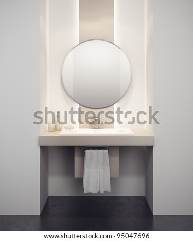 modern bathroom interior 3D rendering modern bathroom interior 3D rendering