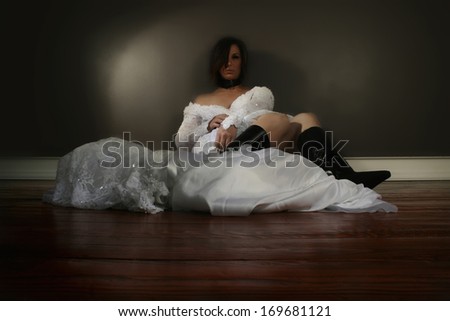 a bride who appears to be drugged or drunk