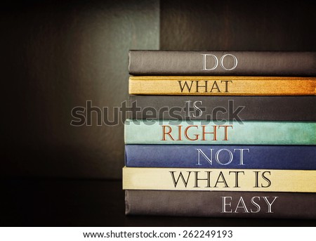 an inspirational quote by unknown source on blue background with a stack of books