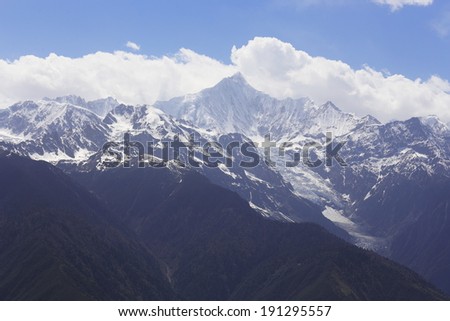 snow mountain in China,Tibet