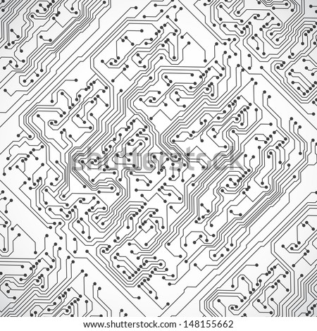 Background with circuit board texture. Raster version