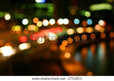 river city lights on freeway