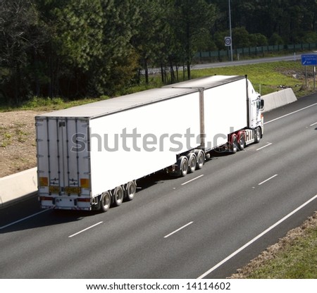 truck with clipping path for billboard