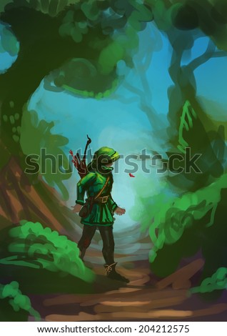 Illustration of Robin Hood