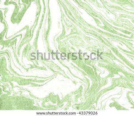Scan of a green and white craft paper sheet, for backgrounds and textures.