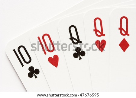 Poker hand - full house on