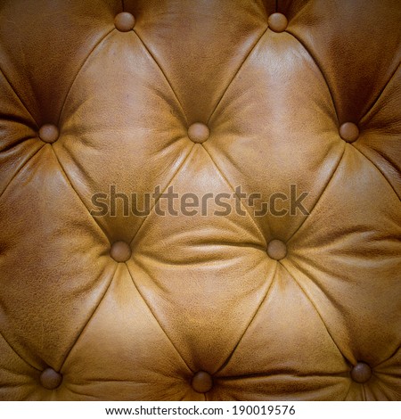 Close up brown leathers texture of Sofa background