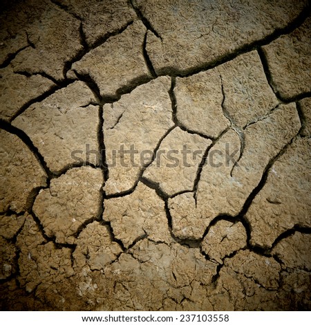 Drought,Dry soil, Cracked Ground texture