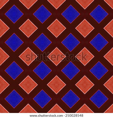 Beautiful colorful Pattern velvet for the background fabric with a grid pattern