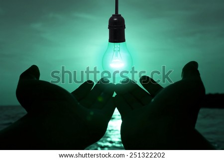 The concept of the idea that knowledge brightness goal attainment. Like a light bulb in the dark. It's still a light To the destination of success.