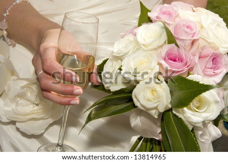 Champagne Glass Bouquet