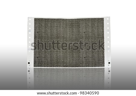 Pay slip paper reflection. Salary Slip paper. Carbon paper