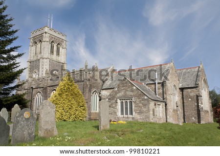 A Typical English church. This is St Martins in Liskeard, Cornwall, England. Built on the site of the former Norman church, the oldest parts of the current structure date back to the 15th century.
