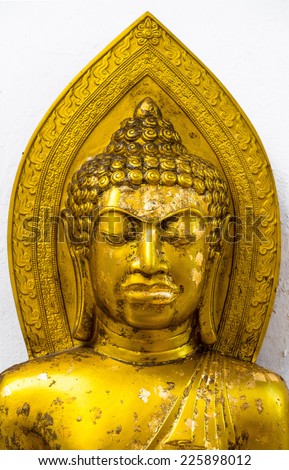 Gold Portrait buddha statue, Thailand