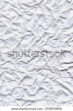 Sheet of old crumpled paper, crumpled paper texture