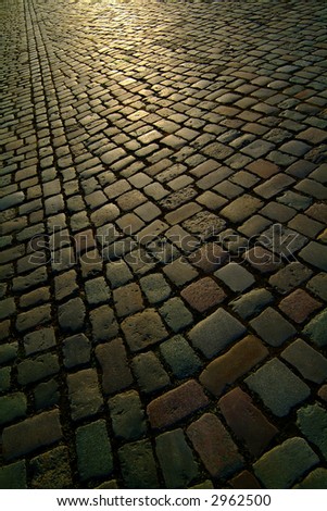 background texture berlin cobblestone road