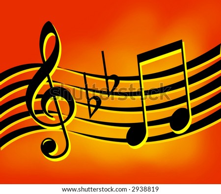 stock photo : Music notes