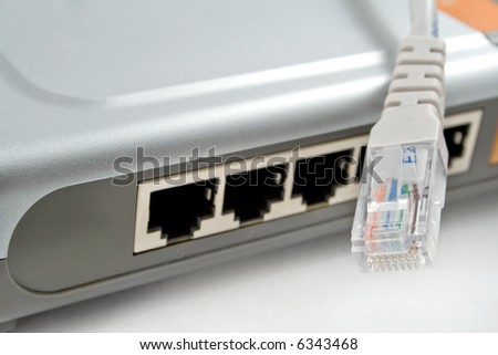Network (lan) router with cable