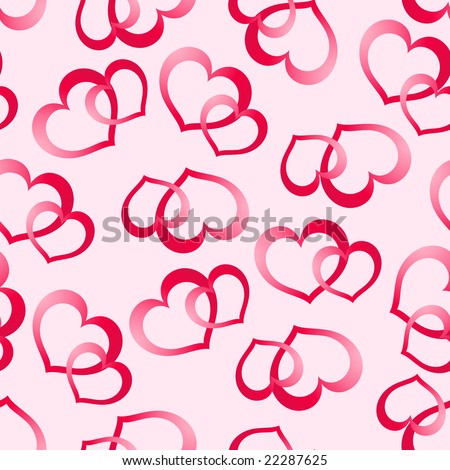 pink hearts wallpaper. pink hearts wallpaper. stock vector : Two pink hearts