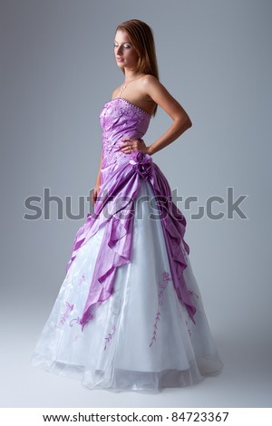 purple wedding party dresses