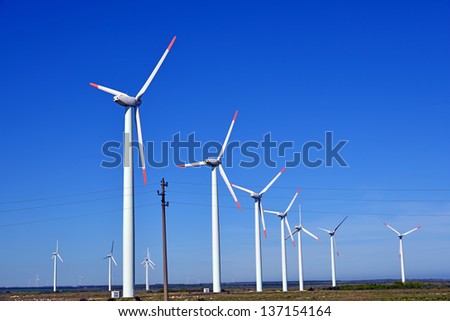 Wind turbines farm - alternative energy source