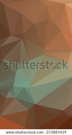 Abstract emerald background consisting of triangles as wallpaper for your smartphone or tablet