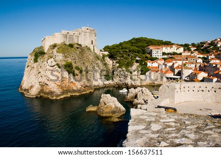 St. Lawrence Fortress in Dubrovnik, Croatia. Dubrovnik\'s locations served as film sets of the Game of Thrones HBO TV series.