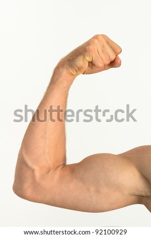 Picture Of A Muscular Arm Flexing Stock Photo 92100929 : Shutterstock