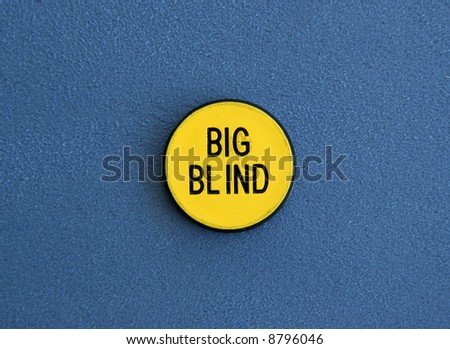 The big blind button of a texas hold em poker game
