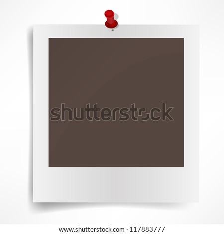 Polaroid photo frame isolated on white background Vector illustration Polaroid photo frame isolated on white background Vector illustration
