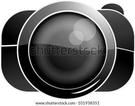 Photo Camera Black In Vector - 101938351 : Shutterstock