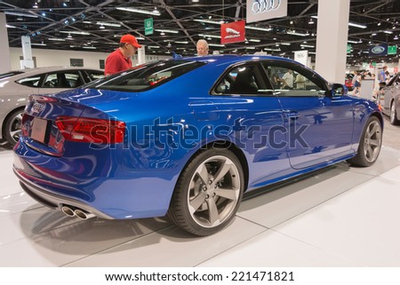 Anaheim, CA - October 3, 2014: 2015 Audi S5 Coupe at the Orange County International Auto Show in Anaheim, CA.