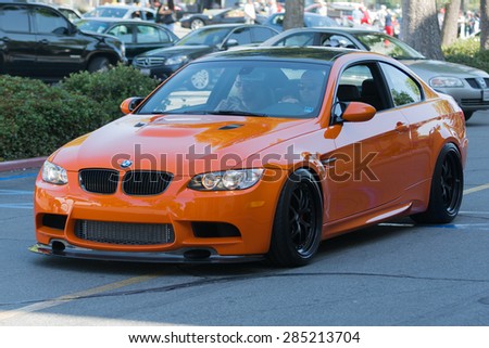 Woodland Hills, CA, USA - June 7, 2015: BMW car on display at the Supercar Sunday car event.