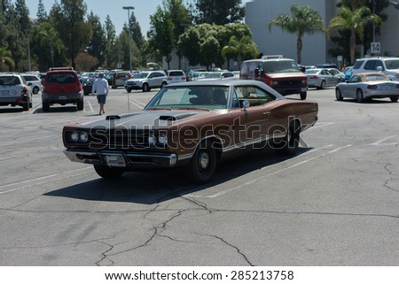 Woodland Hills, CA, USA - June 7, 2015: Dodge Dart car on display at the Supercar Sunday car event.
