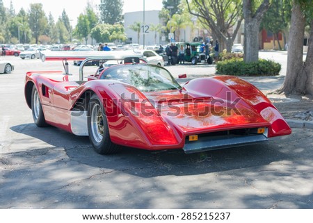 Woodland Hills, CA, USA - June 7, 2015: McLaren M8C car on display at the Supercar Sunday car event.