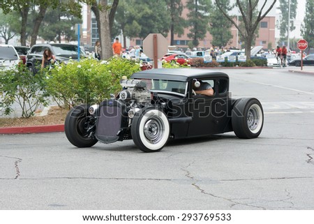 Woodland Hills, CA, USA - July 5, 2015: Hot Rod car on display at the Supercar Sunday car event.