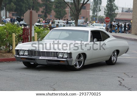 Woodland Hills, CA, USA - July 5, 2015: Chevrolet Impala car on display at the Supercar Sunday car event.