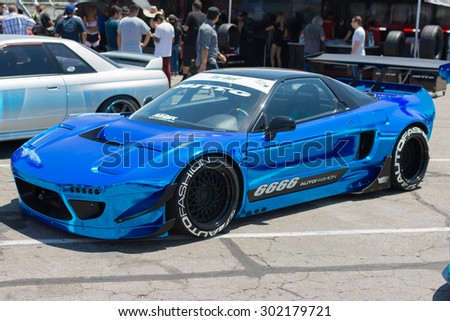 Anaheim, CA, USA - August 1, 2015: Rocket Bunny NSX car on display during Auto Enthusiast Day car show.