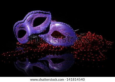 Carnival mask isolated on a black background