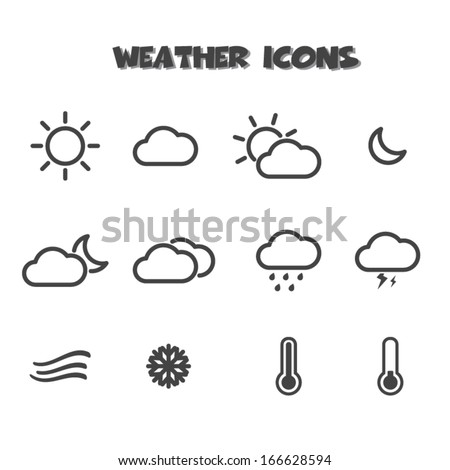 weather icons mono color vector symbols weather icons mono color vector symbols