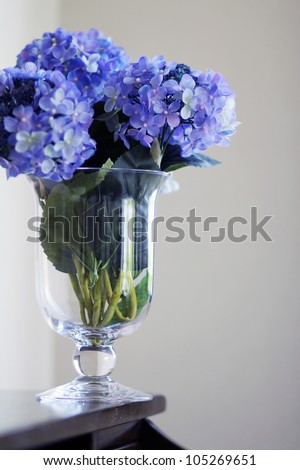 Hydrangeas in vase