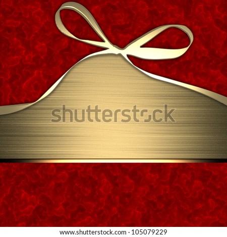 Red template for postcards (gift)