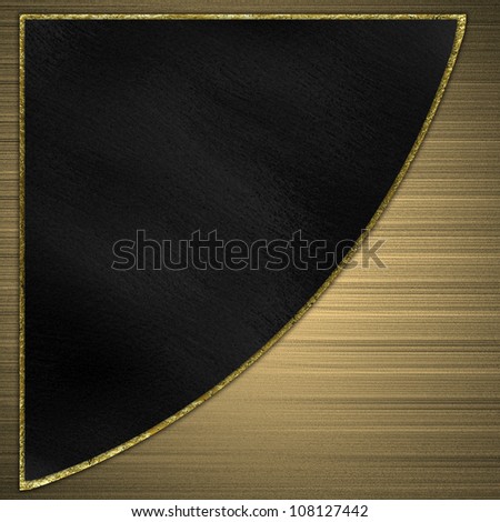Black and gold background divided by a gold stripe