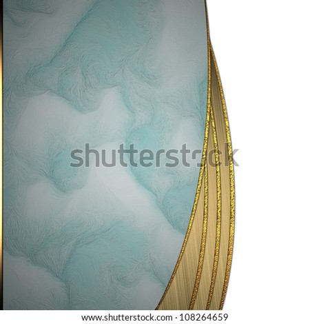 Blue and gold background divided by a gold stripe
