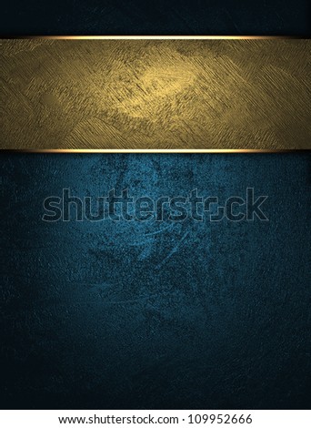 The template for the inscription. Blue background with a gold nameplate for writing
